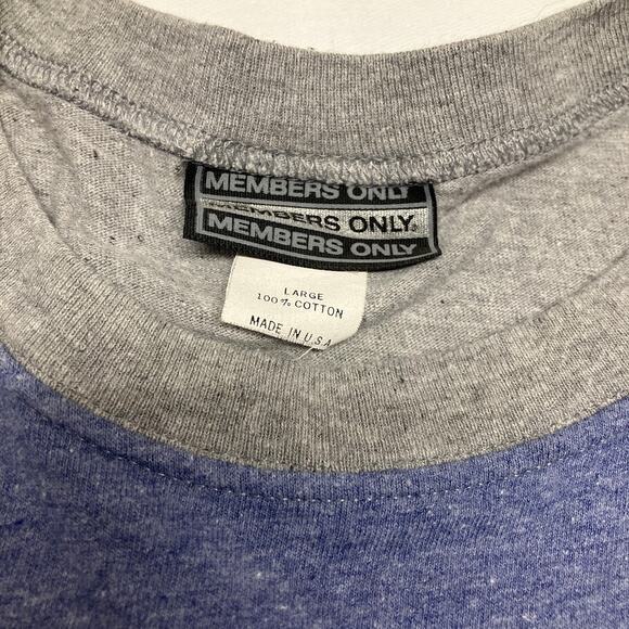 Members Only Retro Men's Size L Short Sleeve 100% Cotton T-Colorblock T-Shirt - Picture 5 of 7